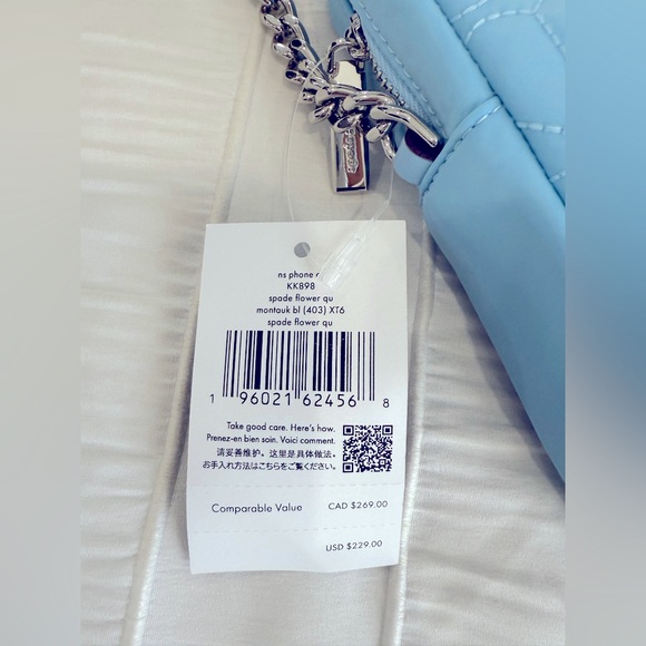 NEW! Kate Spade Flower Quilted Phone Crossbody - Picture 8 of 8